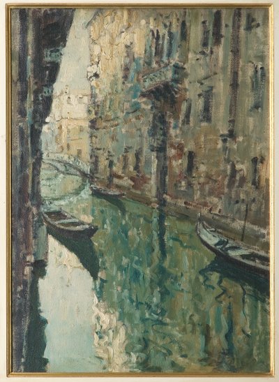 Canal Veneziano (pintura a óleo) de Giovanni Forghieri