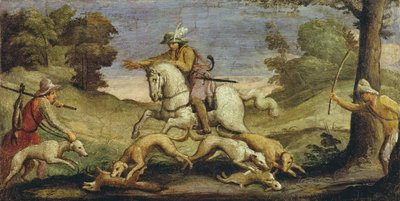 Lebres de Caça, 1615 de Giovanni Francesco Barbieri