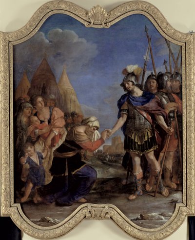 Volumnia antes de Coriolano, 1643 de Giovanni Francesco Barbieri