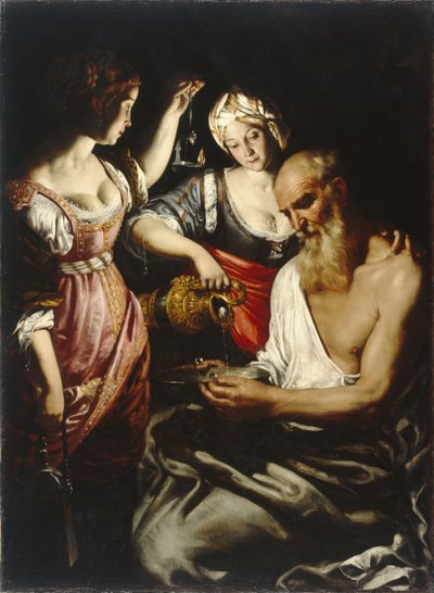 Ló e as suas filhas de Giovanni Francesco Guerrieri