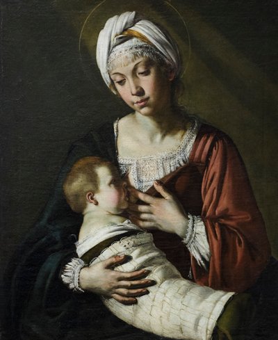 Madonna col bambino, também conhecida como Madonna del latte de Giovanni Francesco Guerrieri