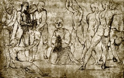 Apedrejamento de Santo Estêvão de Giovanni Francesco Penni