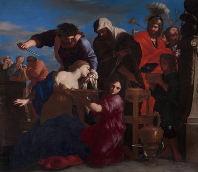 O sacrifício de Polyxena. de Giovanni Francesco Romanelli