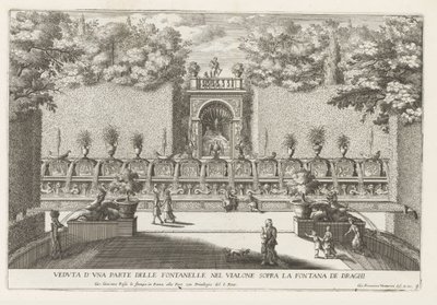 Fontein em de tuinen van de Villa d