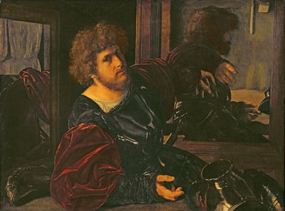 Retrato de Bernardo di Salla (óleo sobre painel) de Giovanni Girolamo Savoldo
