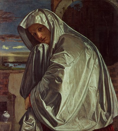 Santa Maria Madalena Aproxima-se do Sepulcro de Giovanni Girolamo Savoldo