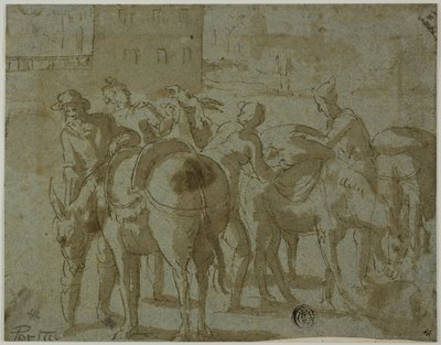Muleteiros e Mulas de Giovanni Guerra