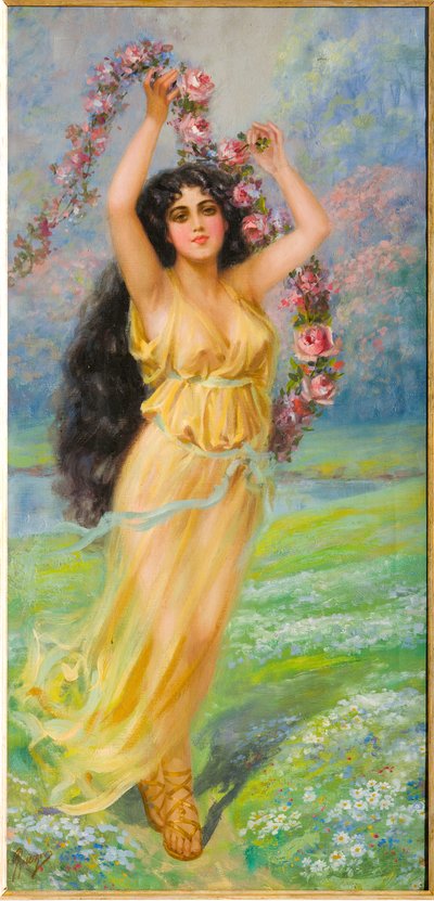 Jovem Ninfa (óleo sobre tela) de Giovanni Guerzoni