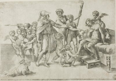Alexandre e Roxana de Giovanni Jacopo Caraglio