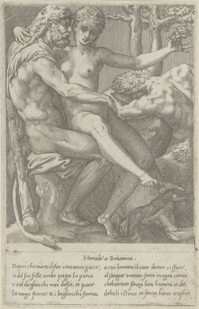 Os amores dos Deuses (título da série) de Giovanni Jacopo Caraglio