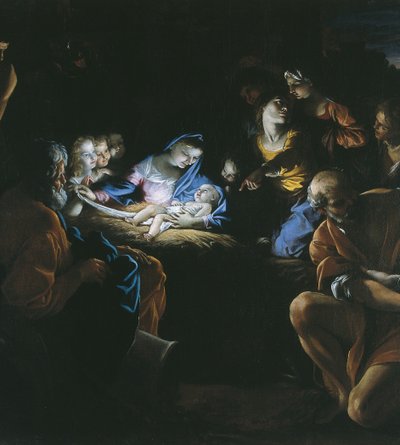 Adoração dos Pastores (óleo sobre tela) de Giovanni Lanfranco