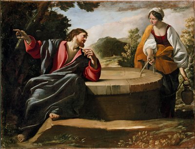 Cristo e a Mulher de Samaria, final da década de 1620 de Giovanni Lanfranco