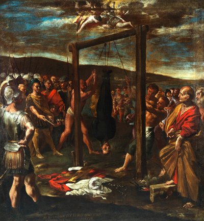 O martírio de São José, o Presbítero, ca 1640-1645. de Giovanni Lanfranco