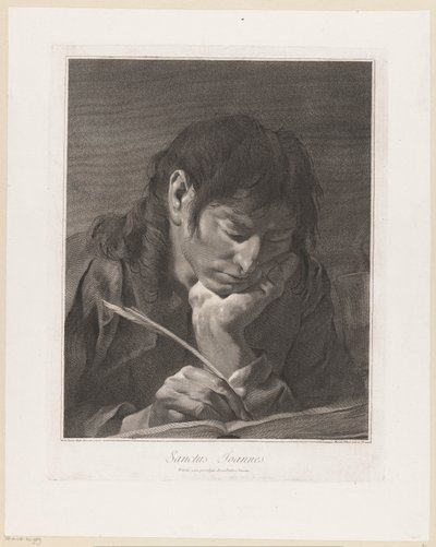 Apóstolo Johannes
Sanctus Joannes (título sobre o objecto)
Apostelen (título da série) de Giovanni Marco Pitteri