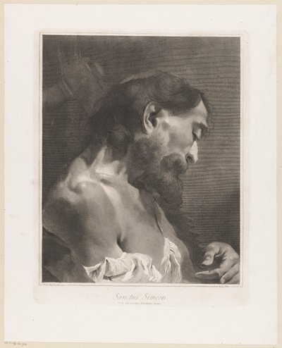 Apóstolo Simão
Sanctus Simeon (título sobre o objecto)
Apostelen (título da série) de Giovanni Marco Pitteri