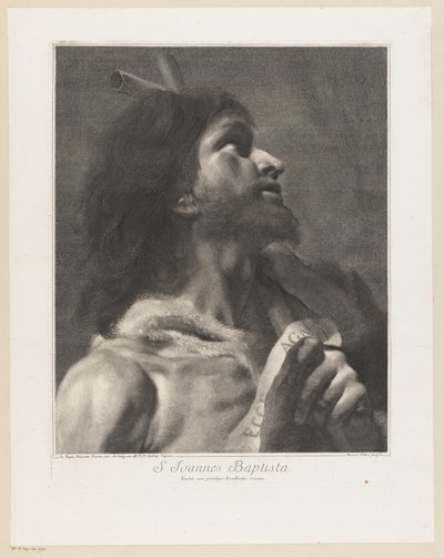 São João Batista S. Joannes Baptista (título no objeto) de Giovanni Marco Pitteri
