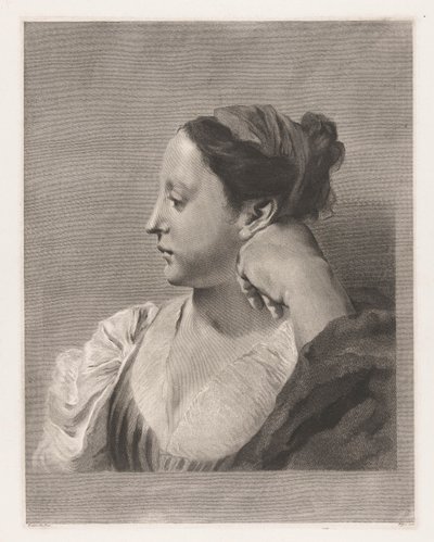 Retrato de jovem mulher de Giovanni Marco Pitteri