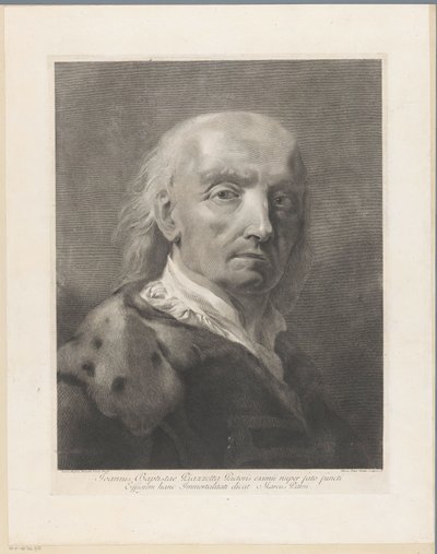 Retrato do artista Giovanni Battista Piazzetta de Giovanni Marco Pitteri