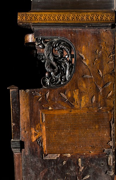 Coro Canónico de Ligas, incrustado por Giovanni Maria Platina 1484, incrustação lateral direita de Giovanni Maria Platina