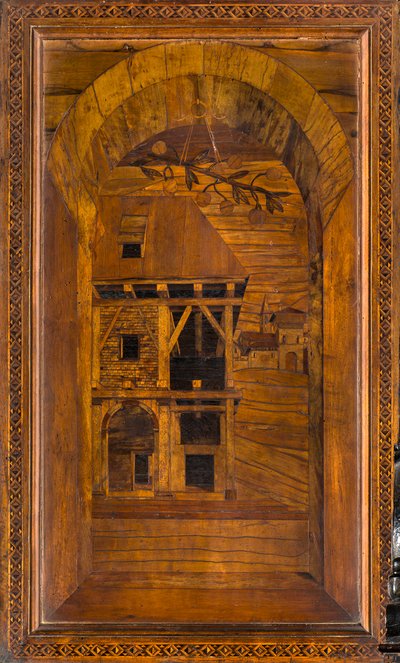 Coro Canônico Ligeano, Inlaid de Giovanni Maria Platina 1484, Superior Stall de Giovanni Maria Platina