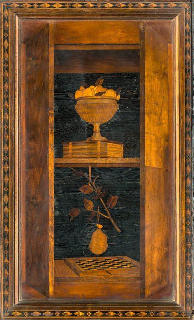 Coro Canônico Ligeano, Inlaid de Giovanni Maria Platina 1484, Superior Stall de Giovanni Maria Platina