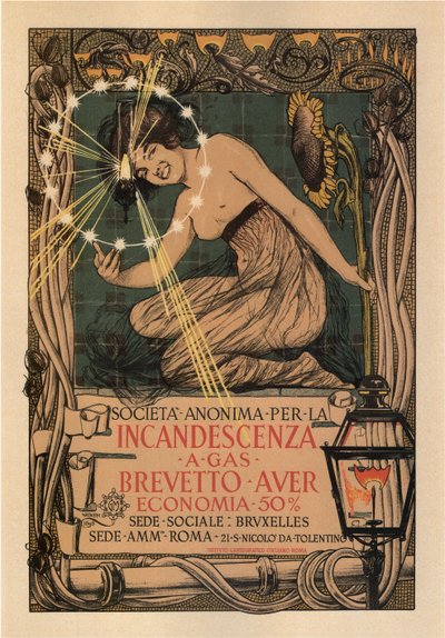 Empresa de incandescência, 1895 de Giovanni Mataloni