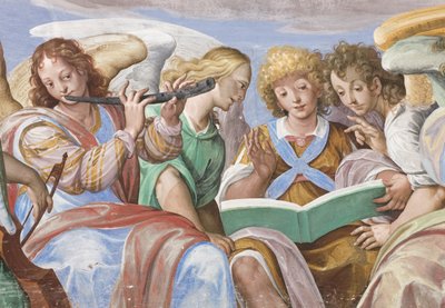Anjos cantando e tocando (detalhe de 3496733) de Giovanni Mauro della Rovere
