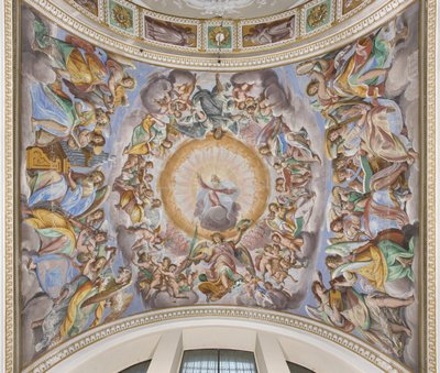 Deus em Glória e Anjos Músicos, 1616 de Giovanni Mauro della Rovere