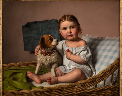 Inocência e Lealdade (óleo sobre tela) de Giovanni Pagliarini