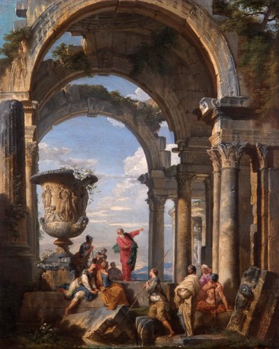 Pregação de São Paulo em Atenas de Giovanni Paolo Pannini