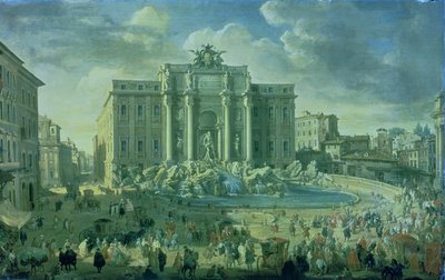 Fonte de Trevi em Roma de Giovanni Paolo Pannini
