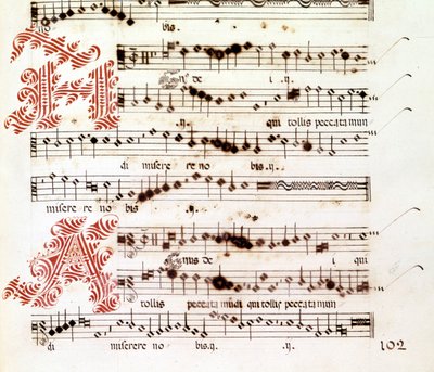 Agnus Dei dos "Mages of Mantua" de Giovanni Pierluigi da Palestrina (1525 - 1594), compositor italiano. de Giovanni Pierluigi da (after) Palestrina