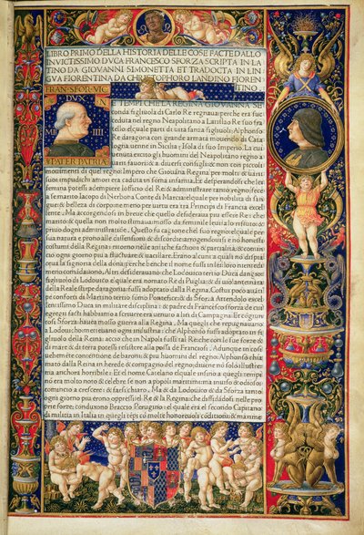 Grenville MS 7251 Frontispício da cópia de luxo de 