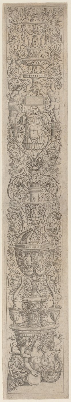Nereida Montada por Duas Crianças de Giovanni Pietro Birago and Zoan Andrea