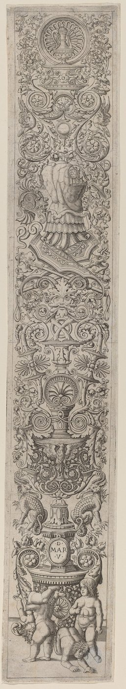 Painel Ornamental: Quatro Crianças Brincando de Giovanni Pietro Birago and Zoan Andrea