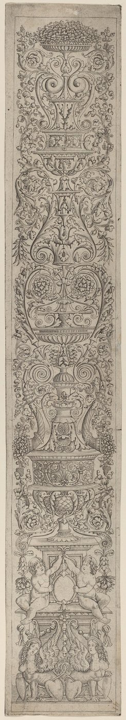 Painel Ornamental: Duas Esfinges Suportando Escudos de Giovanni Pietro Birago and Zoan Andrea