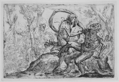 A esfola de Marsyas, meados do século XVII. de Giovanni Pietro Possenti