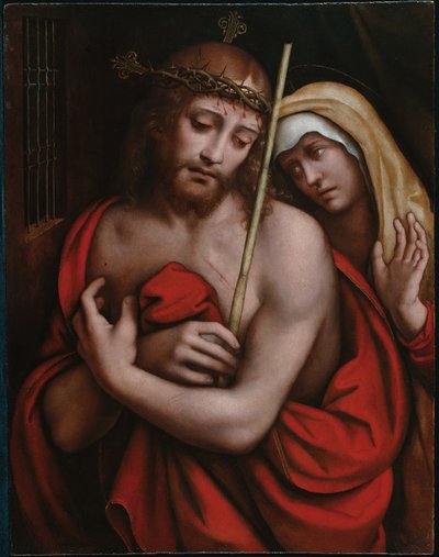 Cristo coroado de espinhos, depois de 1521 (óleo sobre painel) de Giovanni Pietro Rizzoli Giampietrino