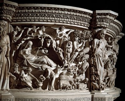 Natividade, detalhe de Giovanni Pisano
