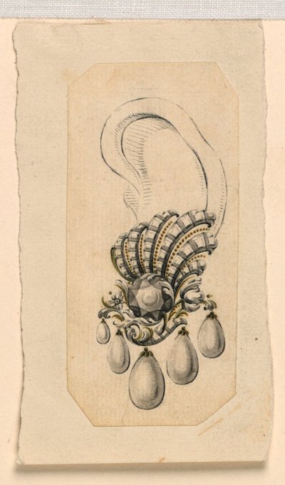 Design para um brinco de Giovanni Sebastiano Meyandi
