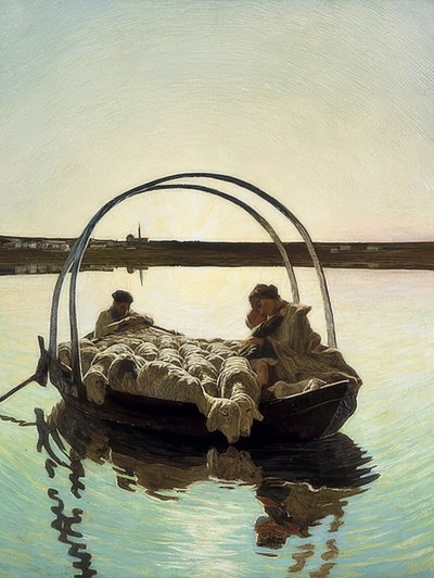 Ave Maria a trasbordo (Ave Maria no cruzamento). 1886 de Giovanni Segantini