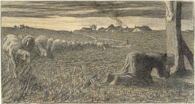 A oração junto à cruz de Giovanni Segantini