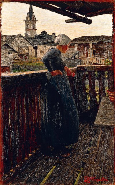 Na varanda de Giovanni Segantini