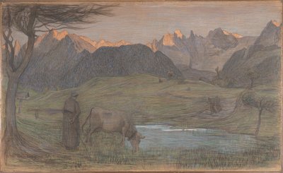 Estudo para "La Vita" de Giovanni Segantini