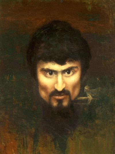 Suíça, Saint Moritz, Auto-retrato em 1882 de Giovanni Segantini