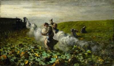 A colheita das abóboras de Giovanni Segantini