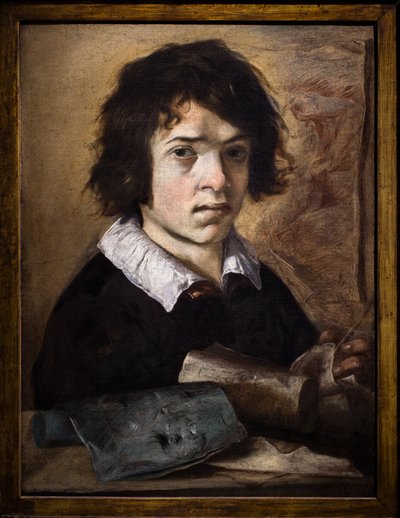 Retrato de um jovem desenhador de Giovanni Serodine