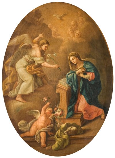 A Anunciação, 1720. de Giovanni Stefano Robatto