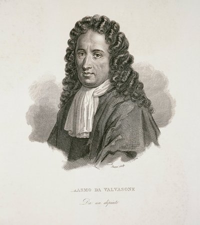 Escritor e poeta italiano Erasmo di Valvasone de G. Stuppi, gravura de Giovanni Stuppi