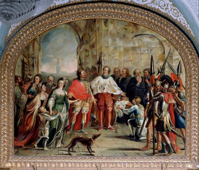 James I de Chipre é libertado pelo doge de Génova Leonardo Montaldo, em 1383 (Pintura de Giovanni and Tagliafichi Emanuele David